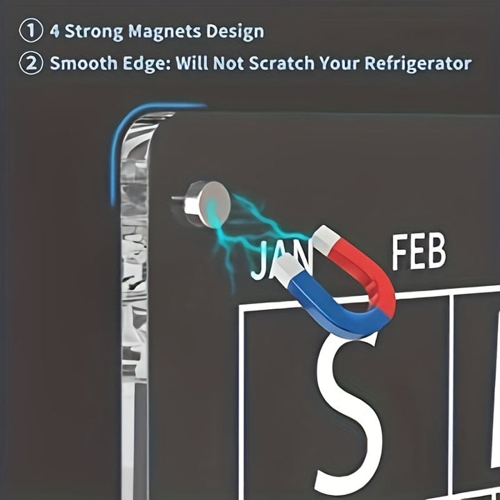 Lisslune | Magnetic Schedule Planner For Fridge[Permanently reusable]