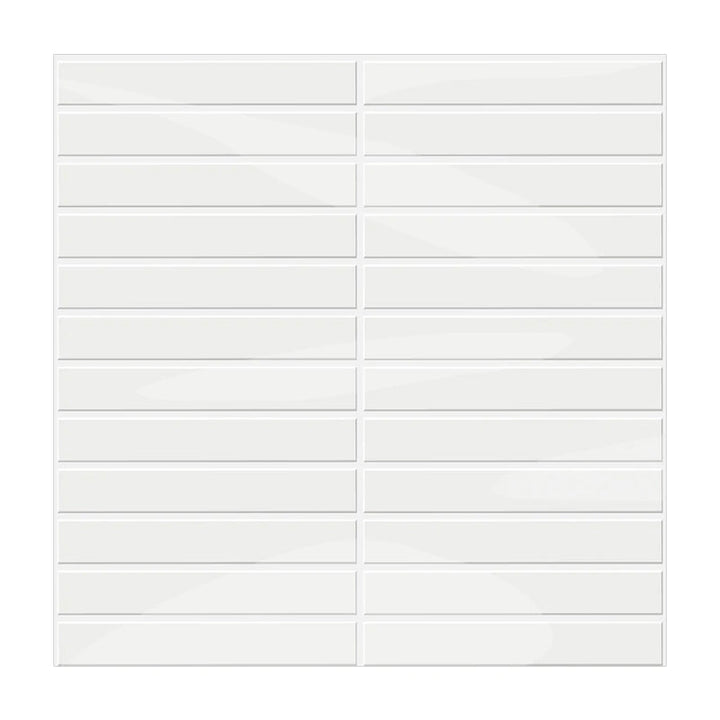 Lisslune | Self-adhesive 3D DIY Kit Kat tiles in glossy white