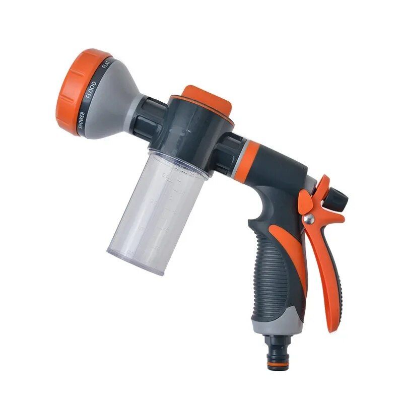 Lisslune | High-pressure car wash foam sprayer with 8 watering modes