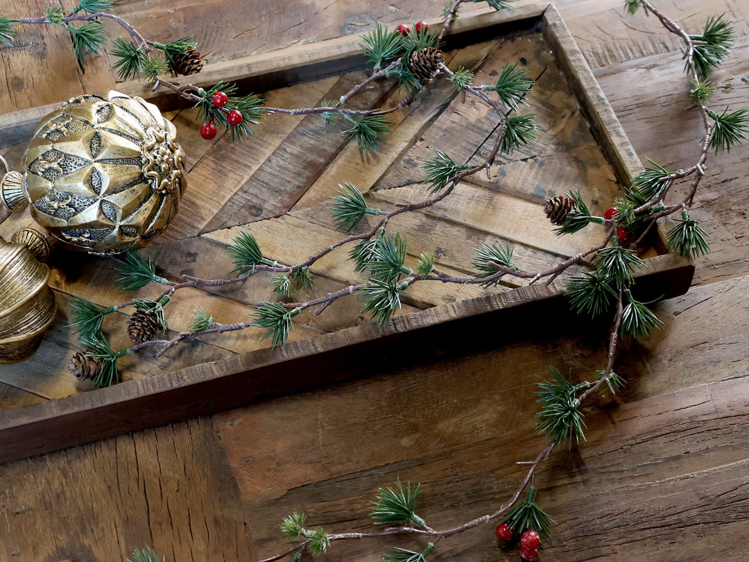 Lisslune | Chic Antique – Fleur Cedar Vine with Berries, L160 cm, Natural