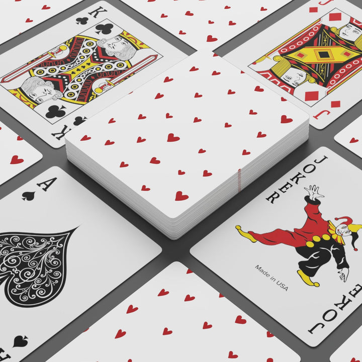 Lisslune | Love-Filled Heart Playing Cards for Enchanting Valentine's Game Nights