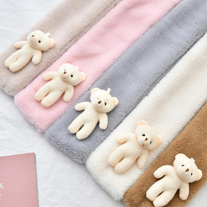 Lisslune | Cute Bear Plush Bib For Adult And Child