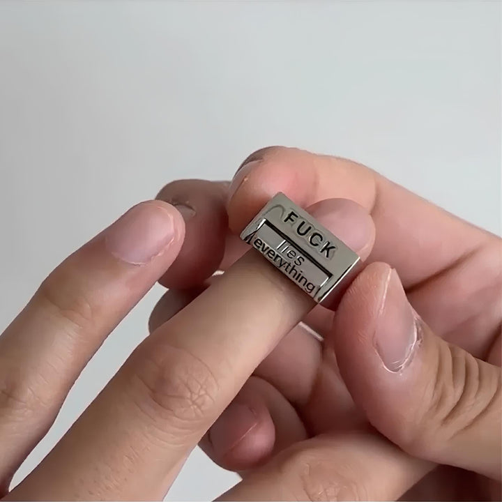 Lisslune | Funny Rotatable 'FICK' Ring Rotatable Mood Control Ring