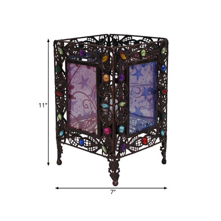 Lisslune | Metalluxe – Art Deco Floor Lamp with Rustic Metal Design