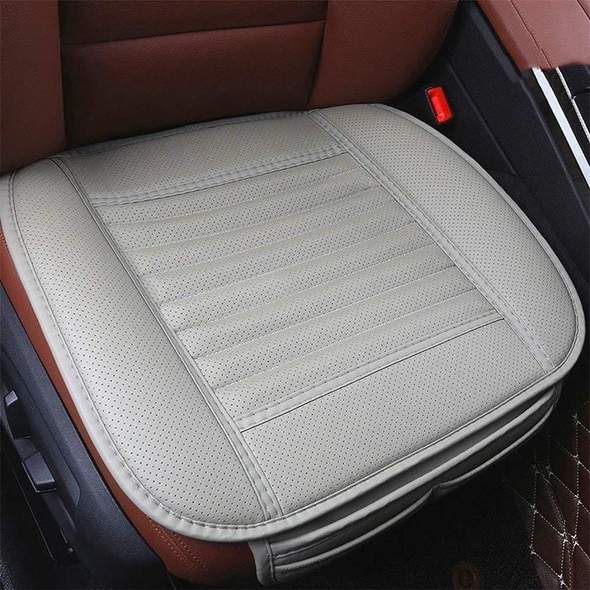 Lisslune | Leather Bamboo Charcoal Car Seat Cushion-Absorbing odor(Four Seasons Universal)