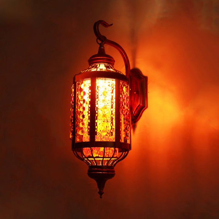 Skørter | Copper Lantern Wall Mount Lighting Antique Metal 1 Head Restaurant Wall Lamp Fixture