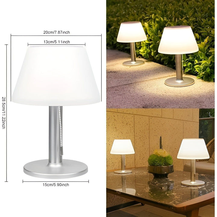 Lisslune | SunGlow – Elegant solid table lamp for outdoor area charm