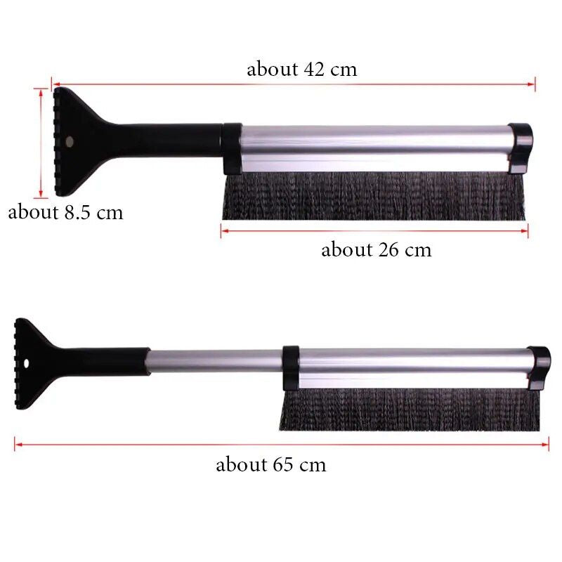 Lisslune | Expandable Car Ice Scraper with Snow Brush: Quick and Efficient Winter Cleaning