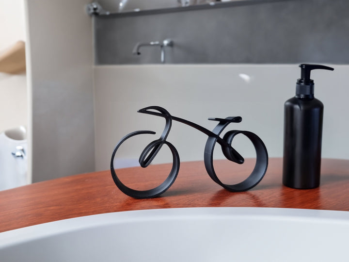 Lisslune | Elegant minimalist bicycle sculpture wireframe style