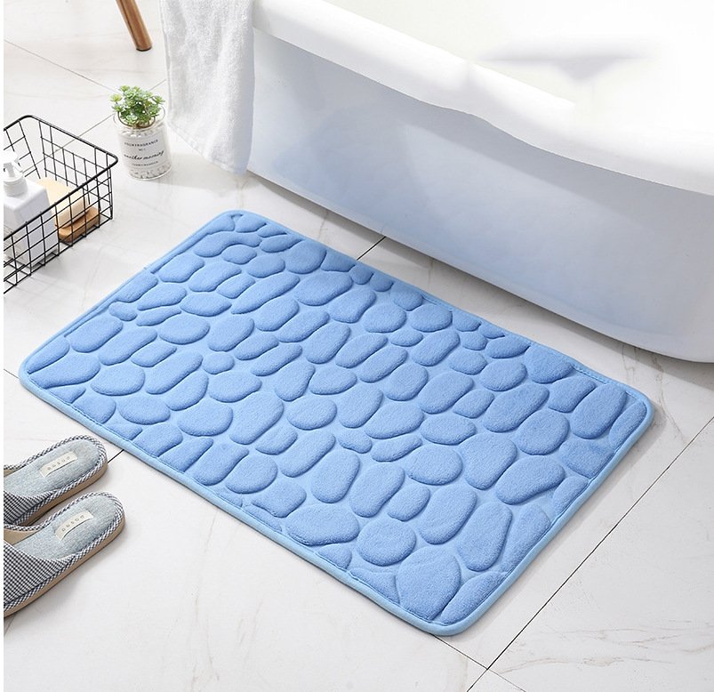 Lisslune | Cobblestone Embossed Bathroom Bath Mat