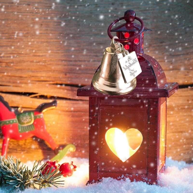 Lisslune | 🎄Christmas Tree Memorial Ornaments Angel Wings Bell Hangings Hanging Decoration