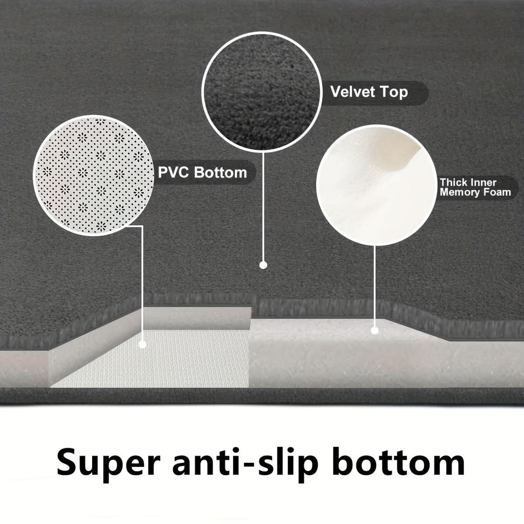 Lisslune | Sophie - Machine washable large bathroom mats