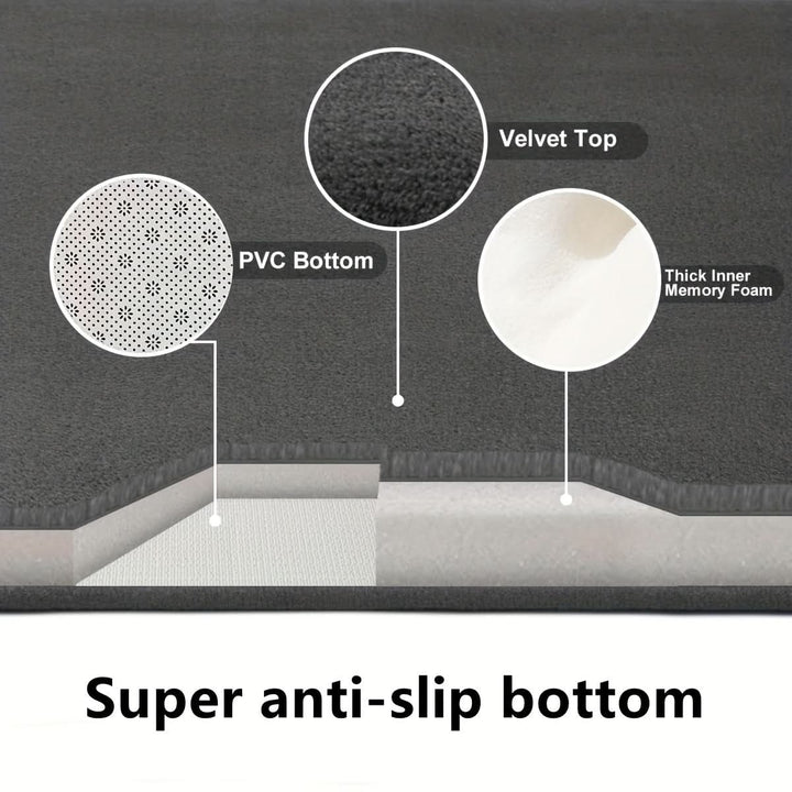 Lisslune | Sophie - Machine washable large bathroom mats