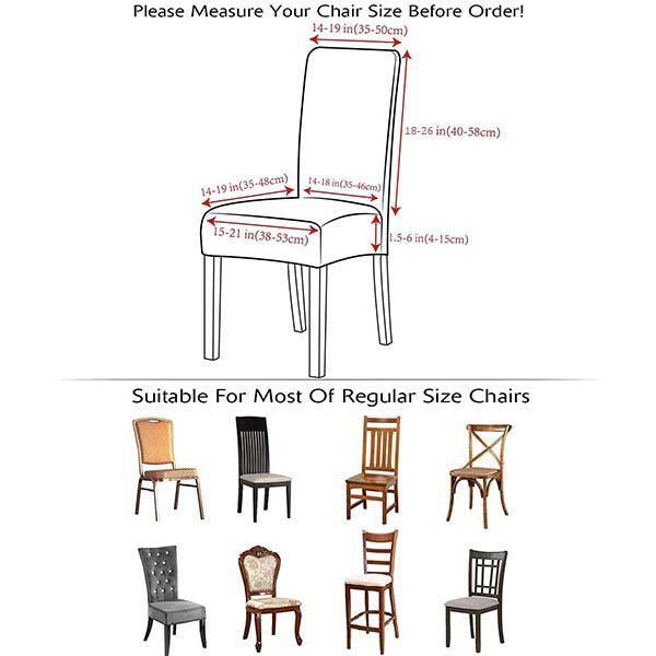 Lisslune | Waterproof elastic cover for dining chairs