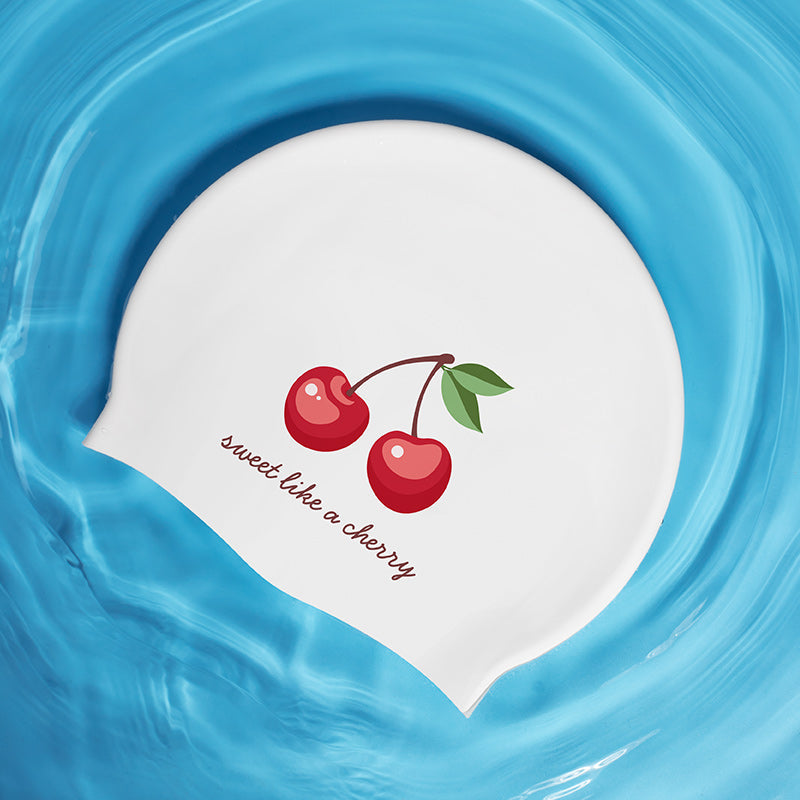 Lisslune | Unisex Silicone Swim Cap with Ear Protection: Colorful and Water-Resistant