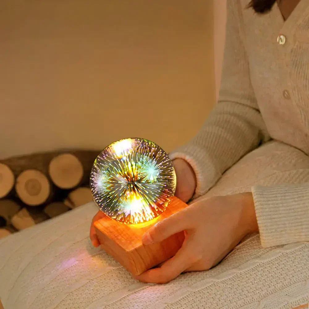 Lisslune | GlowSphere USB Crystal Ball Lamp - magical atmosphere in the bedroom