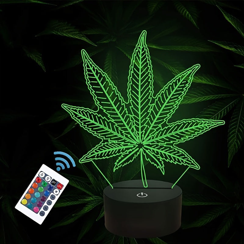 Lisslune | GlowBud - 3D Hemp Leaf Lamp