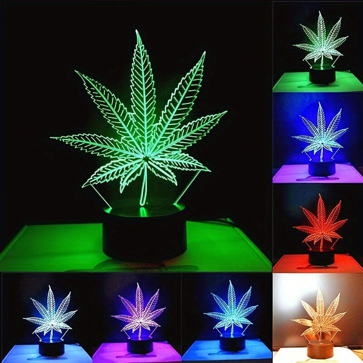Lisslune | GlowBud - 3D Hemp Leaf Lamp