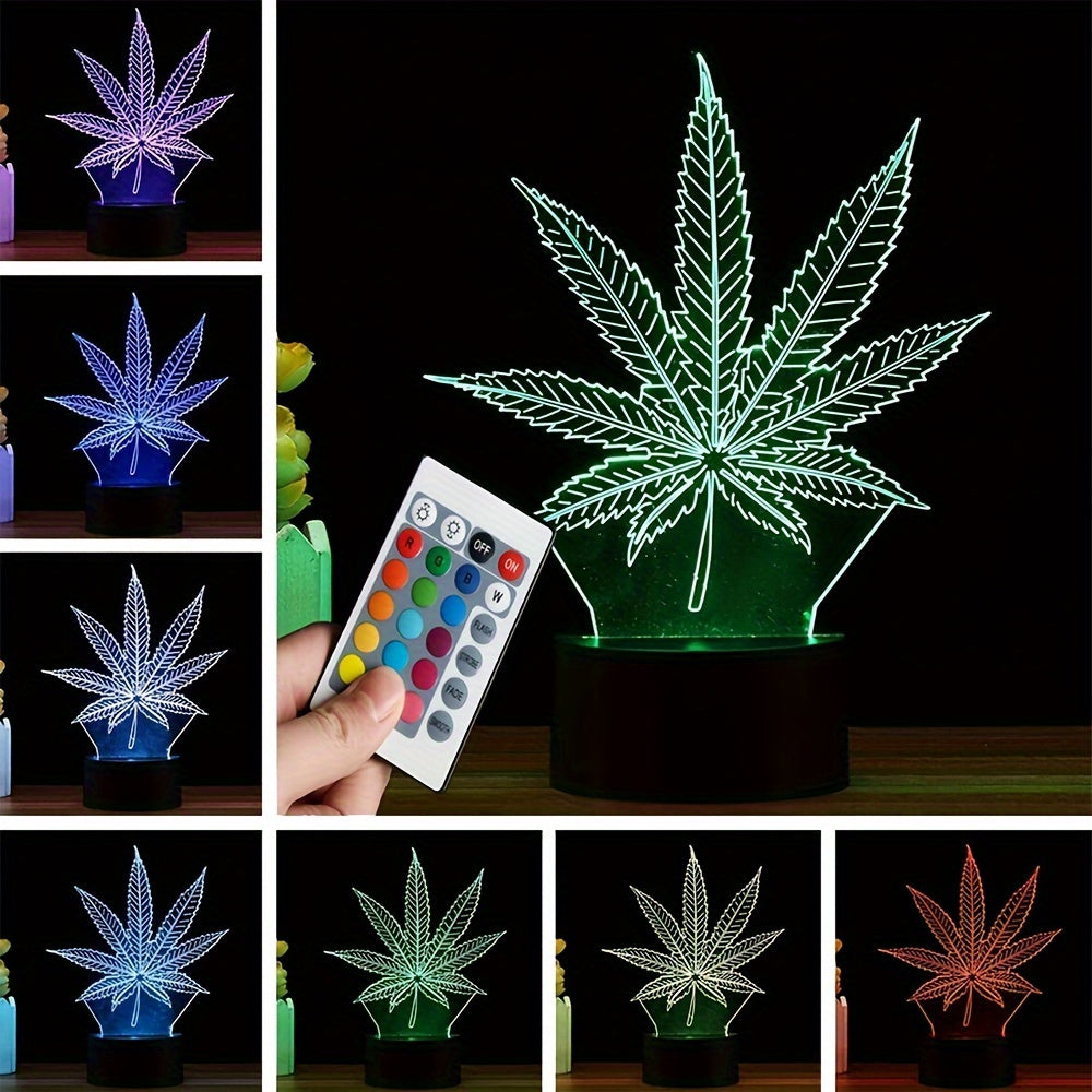 Lisslune | GlowBud - 3D Hemp Leaf Lamp