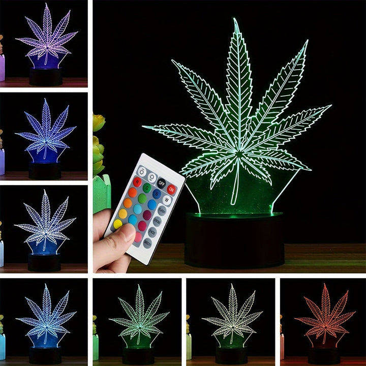 Lisslune | GlowBud - 3D Hemp Leaf Lamp