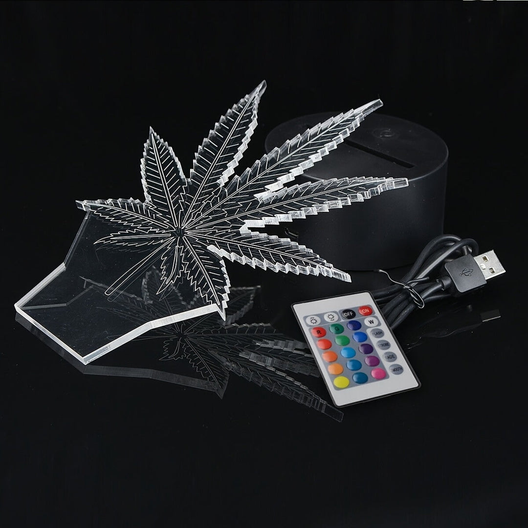 Lisslune | GlowBud - 3D Hemp Leaf Lamp