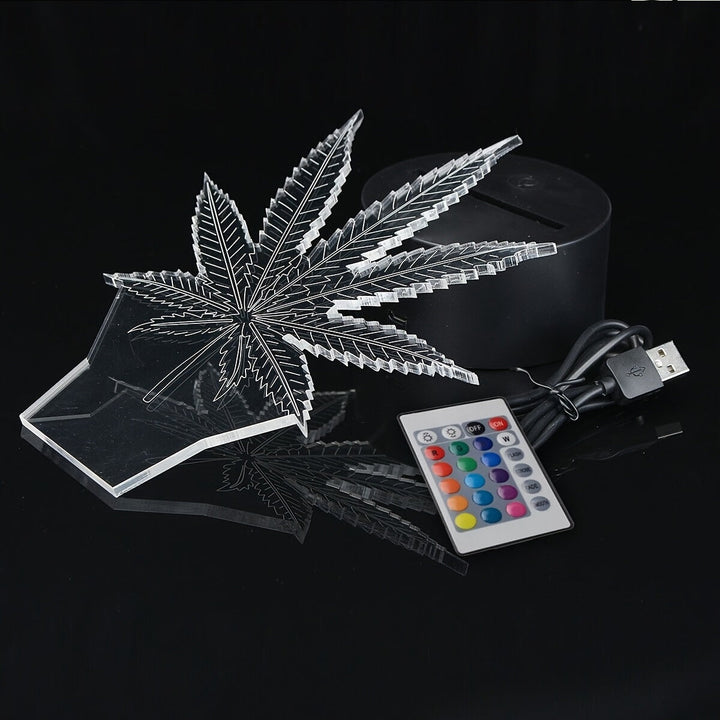 Lisslune | GlowBud - 3D Hemp Leaf Lamp