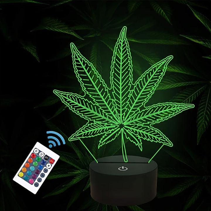 Lisslune | GlowBud - 3D Hemp Leaf Lamp