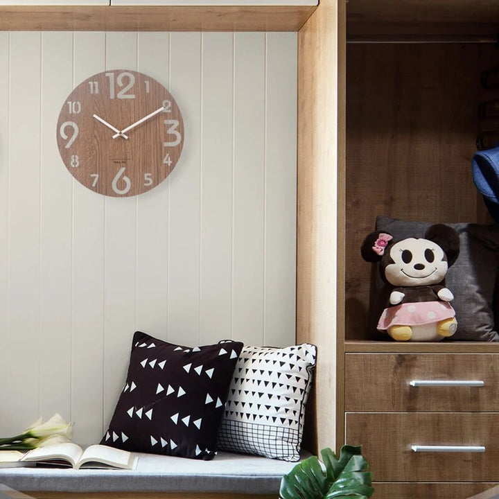 Lisslune | 3D Wall Clock Made of Wood