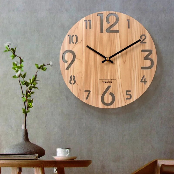 Lisslune | 3D Wall Clock Made of Wood