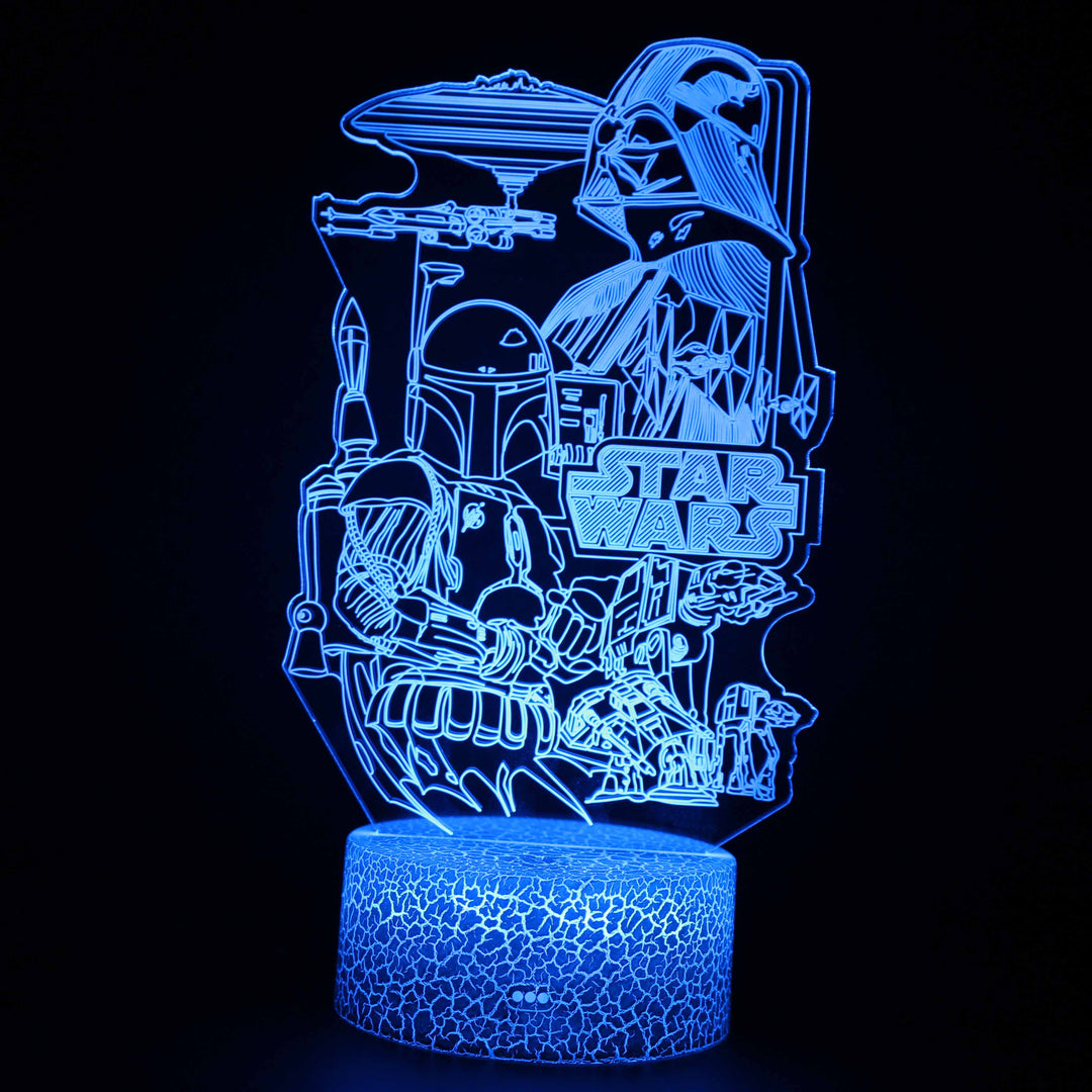 Lisslune | Star Wars 3D Optical Illusion Lamp