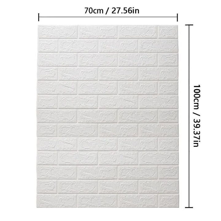 Lisslune | 3D foam wallpaper in brick pattern