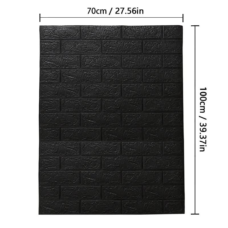 Lisslune | 3D foam wallpaper in brick pattern