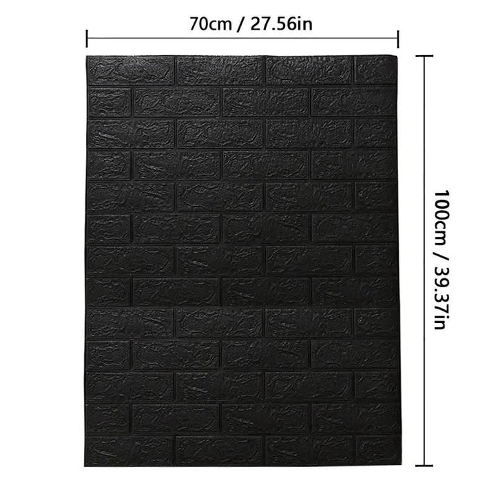 Lisslune | 3D foam wallpaper in brick pattern