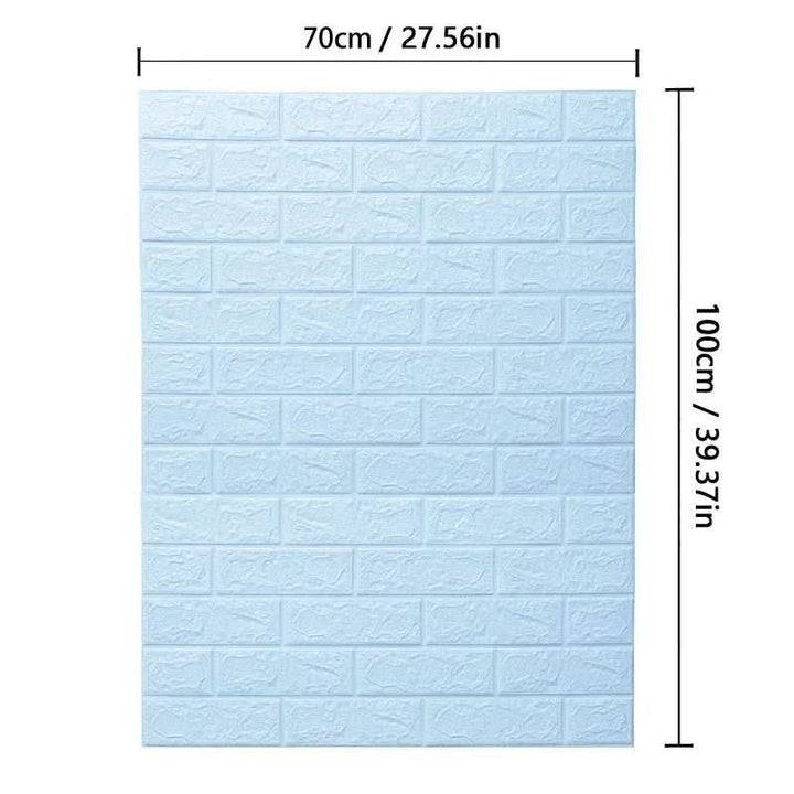 Lisslune | 3D foam wallpaper in brick pattern