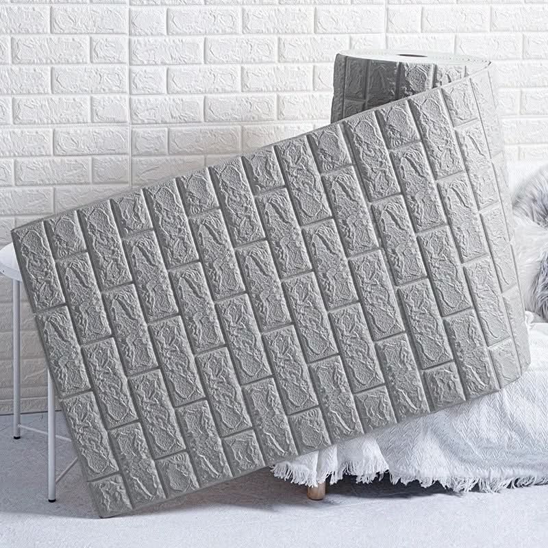 Lisslune | 3D foam wallpaper in brick pattern