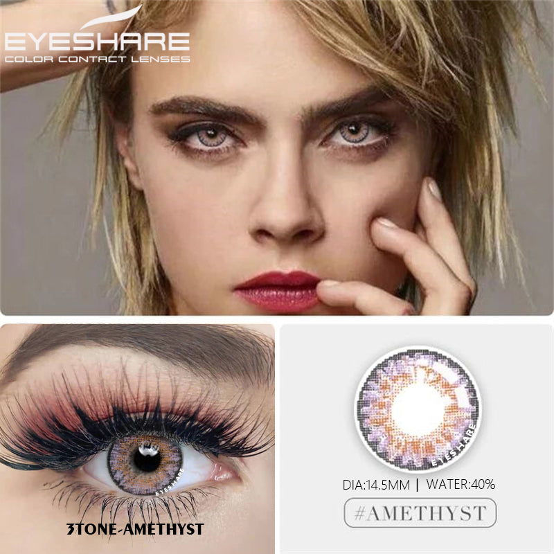 Rynx 3TONE Amethyst 14.5mm 1 Pair | 1 Year