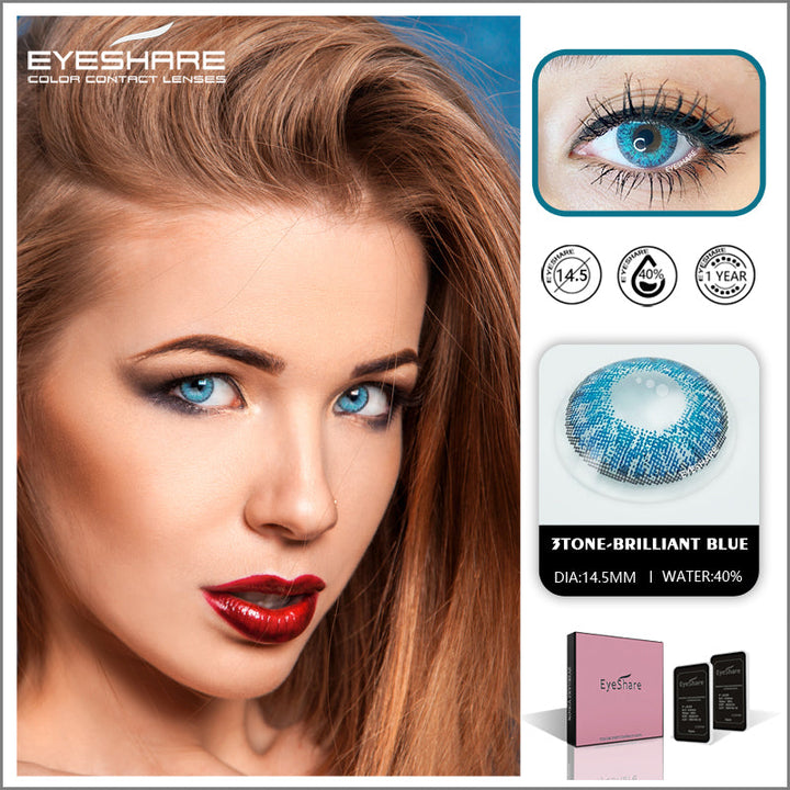 Rynx 3TONE Brilliant Blue 14.5 mm 1 Pair | 1 Year