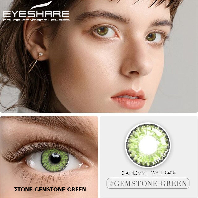 Rynx 3Tone Gemstone Green 14.5mm 1 Pair | 1 Year