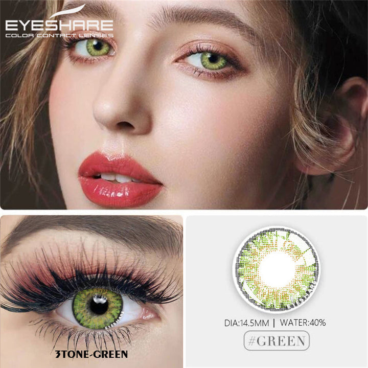 Rynx 3TONE Green 14.5 mm 1 Pair | 1 Year