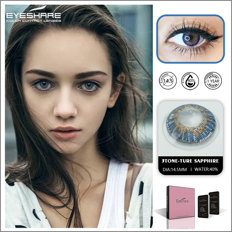 Rynx 3TONE Ture-Sapphire 14.5mm 1 Pair | 1 Year