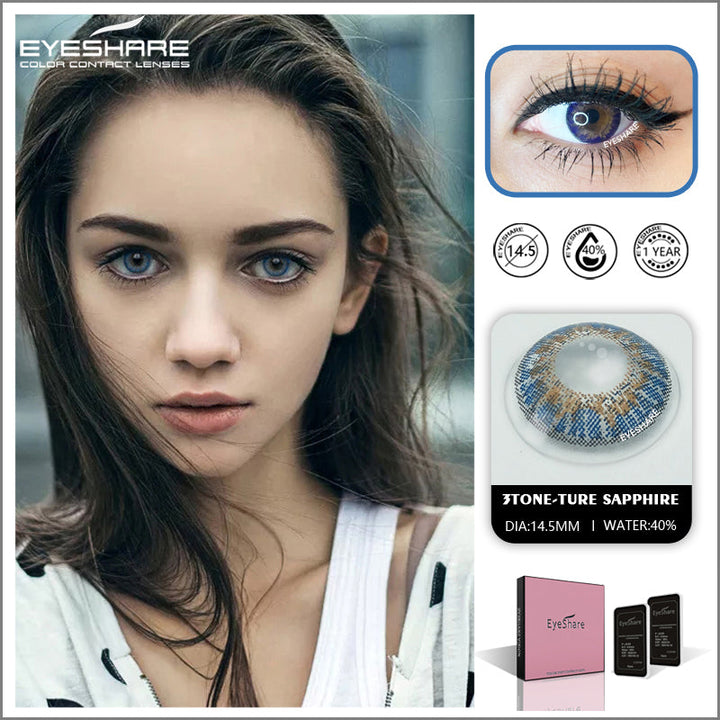 Rynx 3TONE Ture-Sapphire 14.5mm 1 Pair | 1 Year