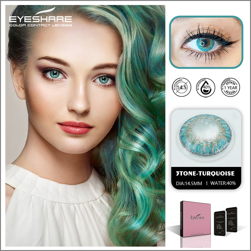 Rynx 3TONE Turquoise 14.5 mm 1 Pair | 1 Year
