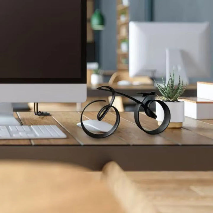 Lisslune | WireframeBike - Abstract Bike Sculpture Decor