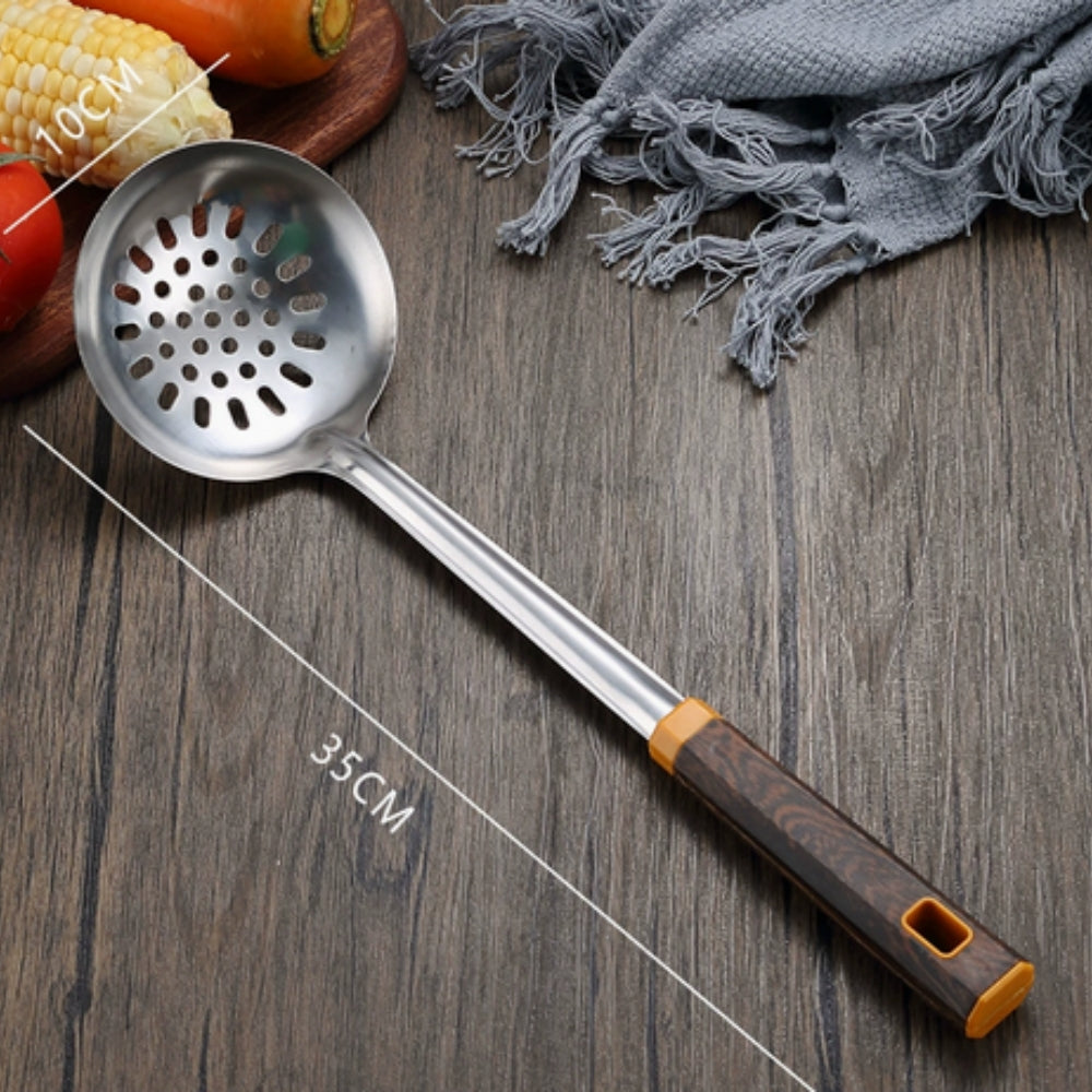 Lisslune | Wood Grain Stainless Steel Utensils | 6pcs Set