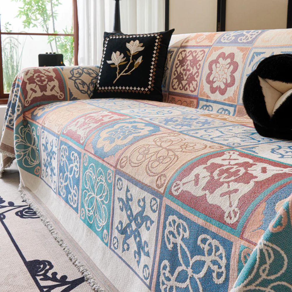 Lisslune | Vintage Mosaic Sofa Cover
