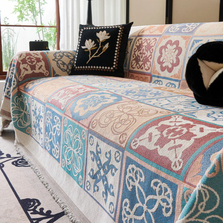 Lisslune | Vintage Mosaic Sofa Cover