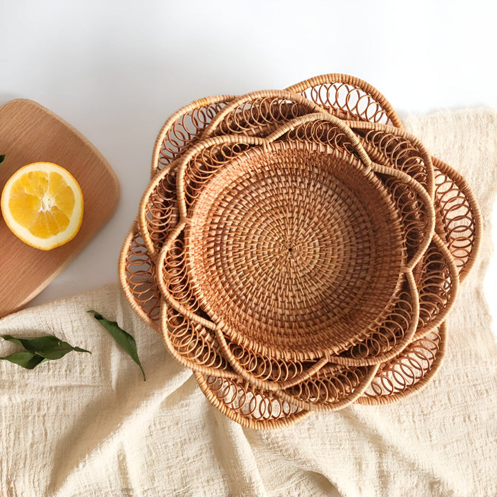 Lisslune | Handwoven Rattan Floral Basket