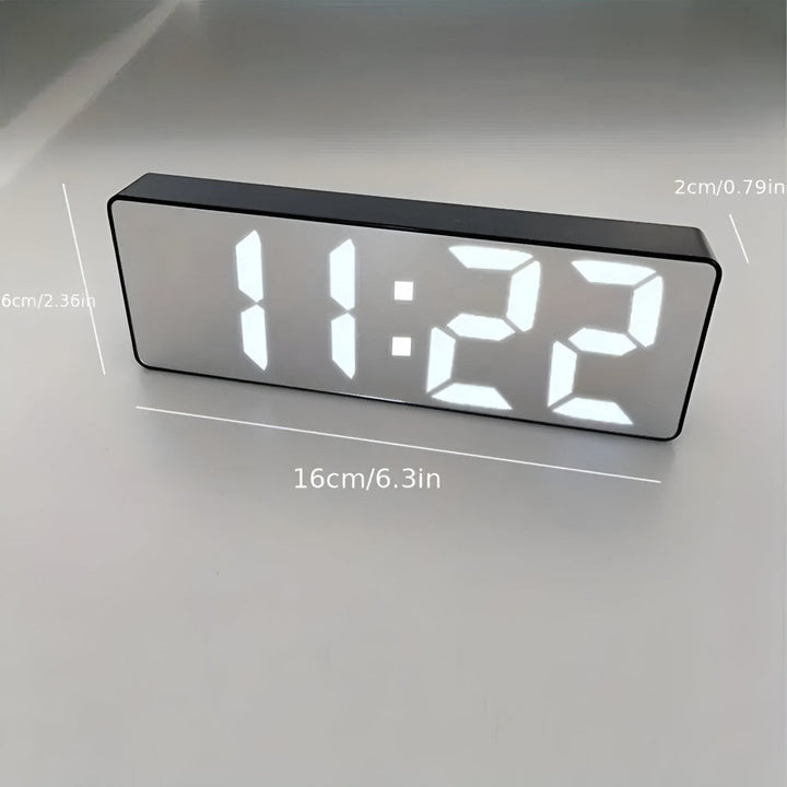 Lisslune | Digital LED Mirror Alarm Clock