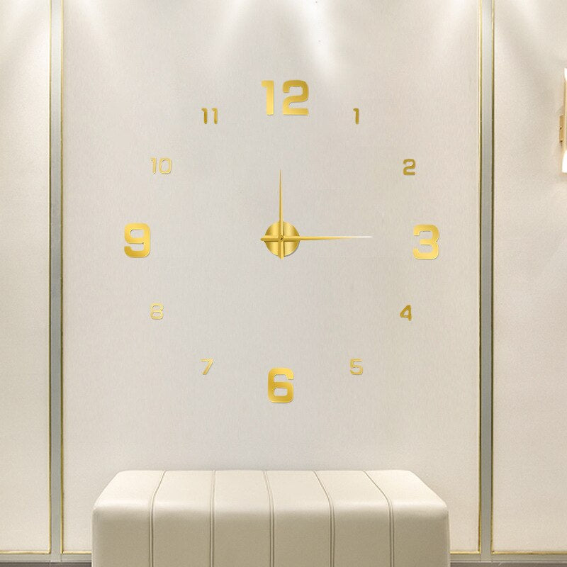 Lisslune | Modern Statement Wall Clock with Unique Design for Living Room & Office Decor