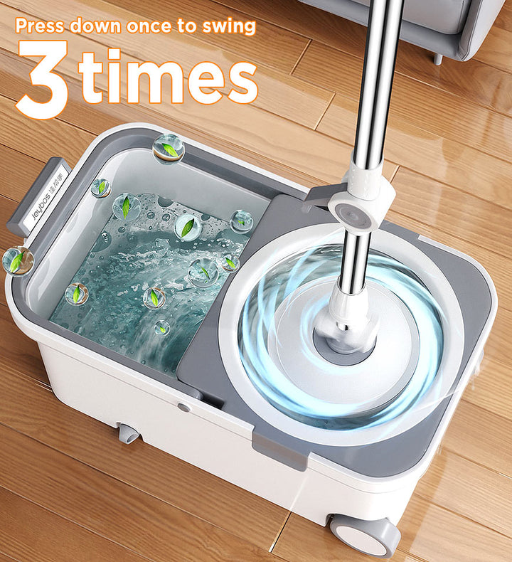 Lisslune | 360° Rotatable Mop and Bucket Set with Wringing System F63